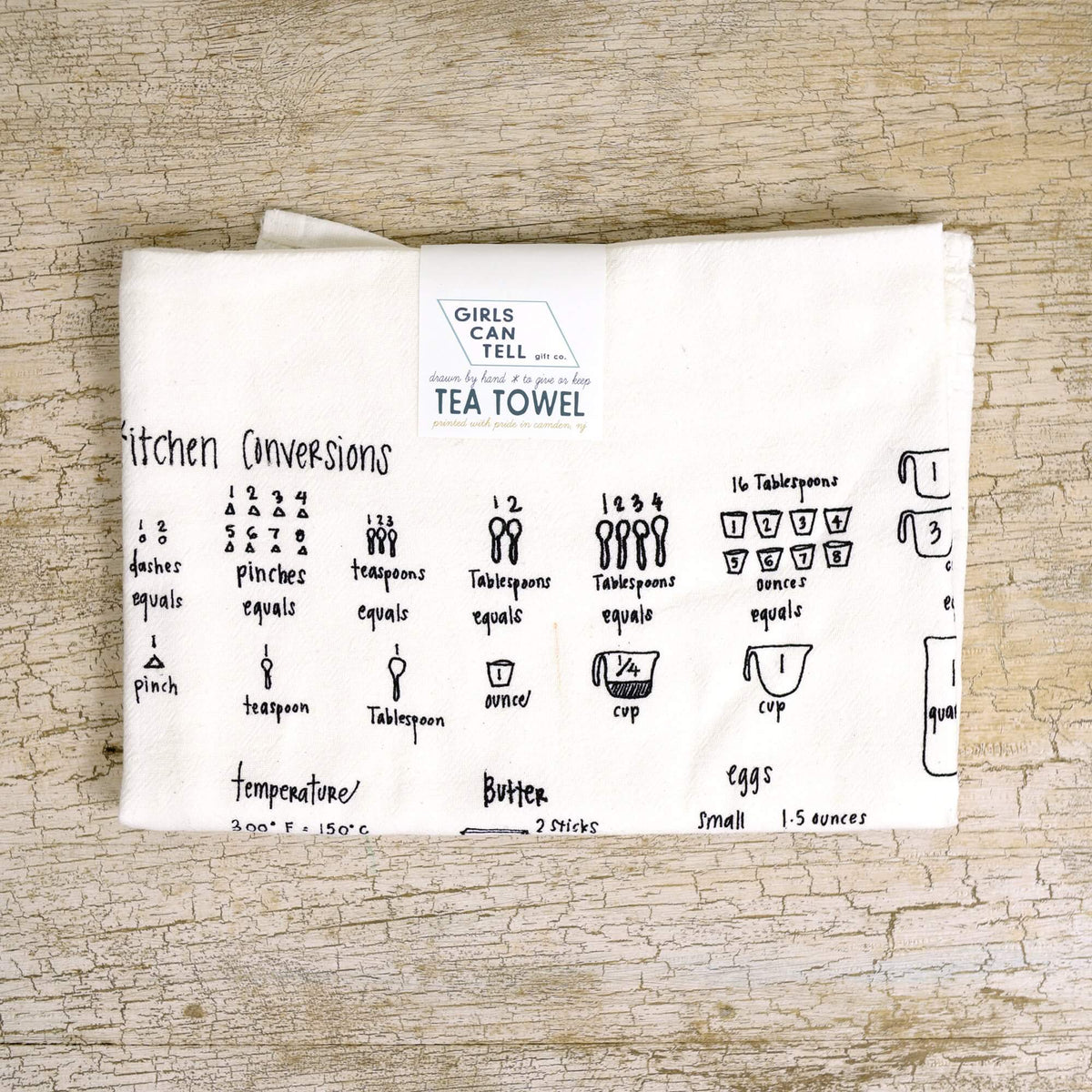 Kitchen Measurements Tea Towel – Girls Can Tell