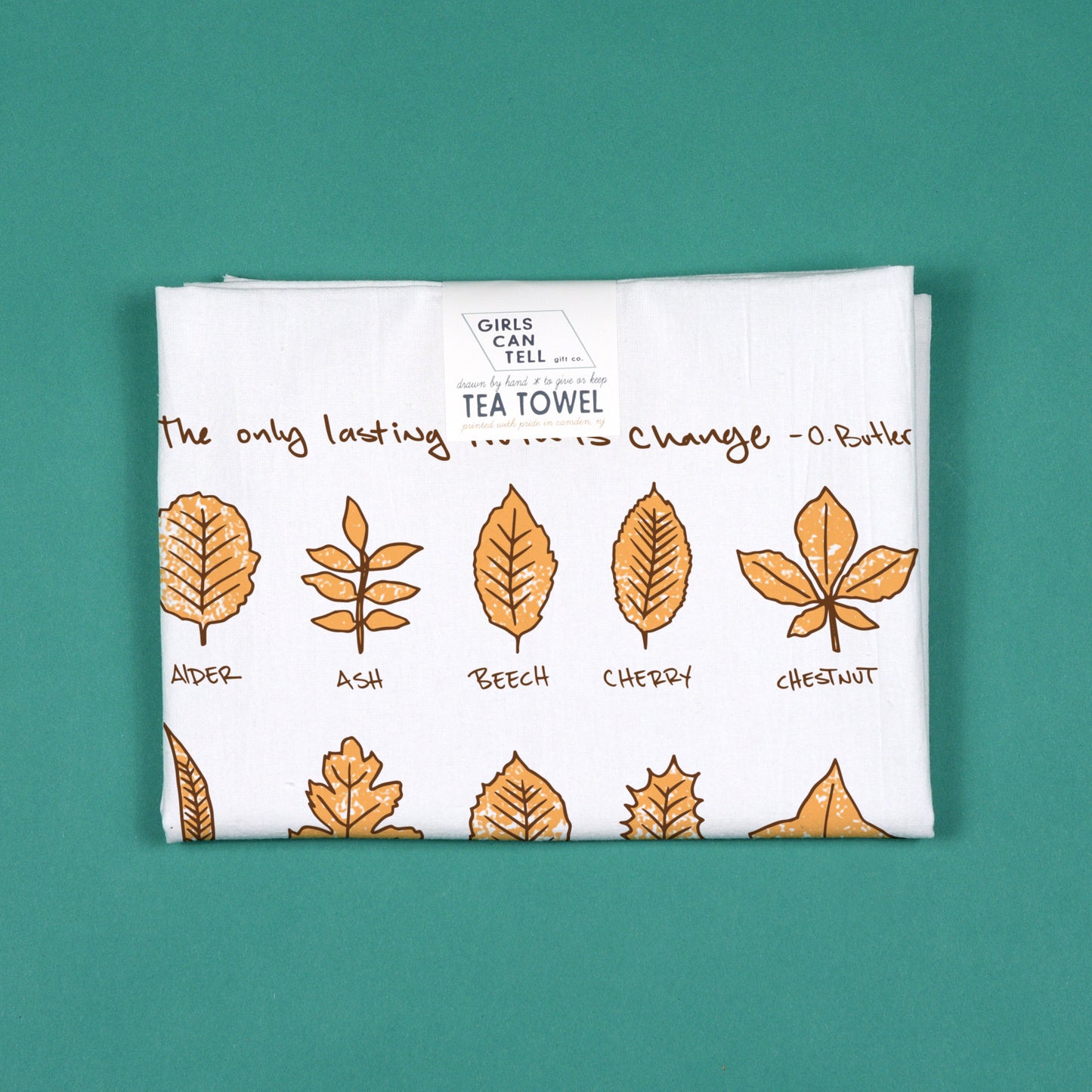 Autumn Leaves Tea Towel