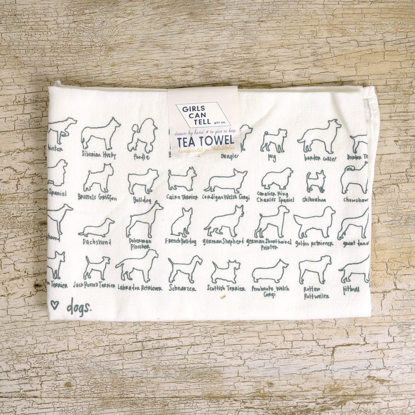 Dog Tea Towel