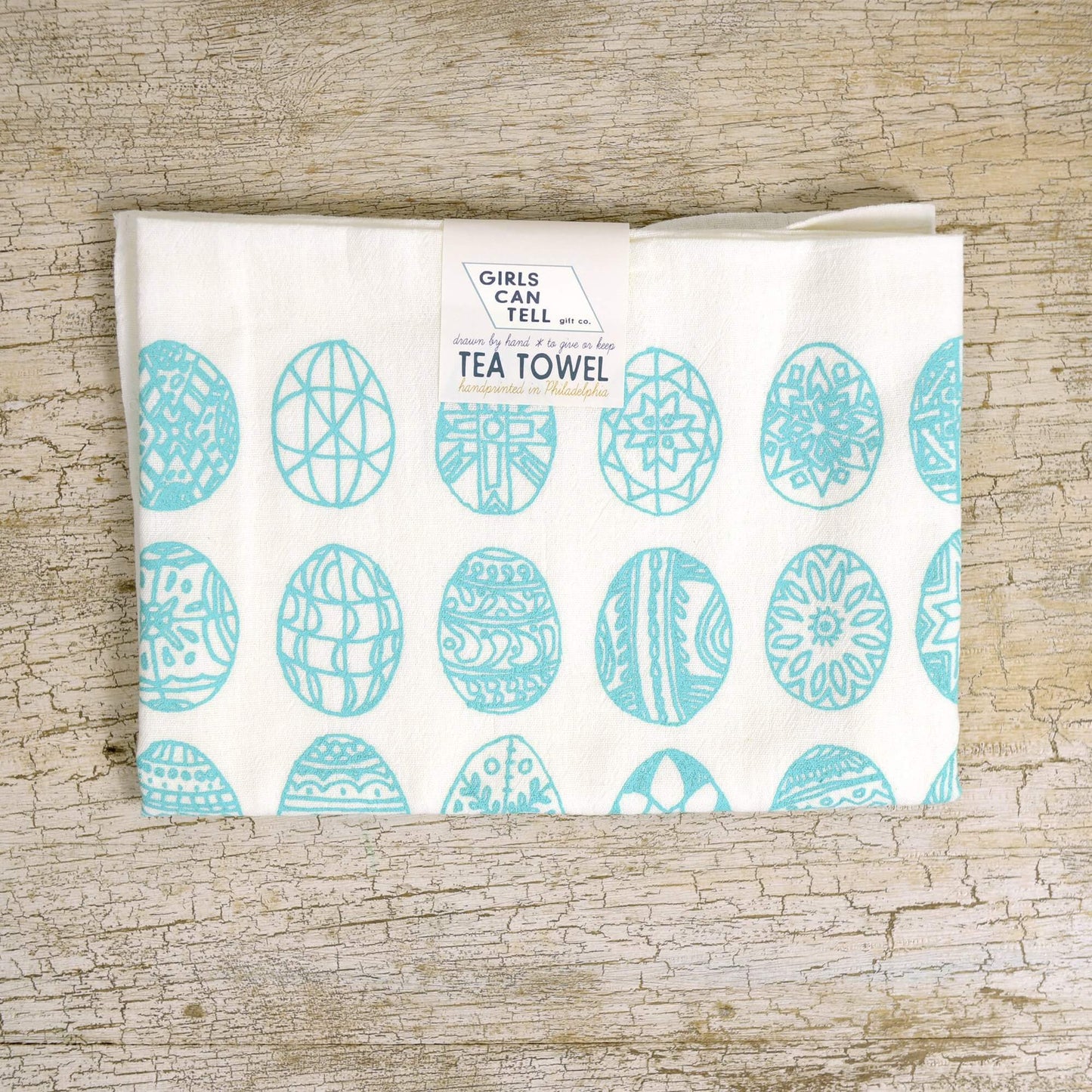 Easter tea towel