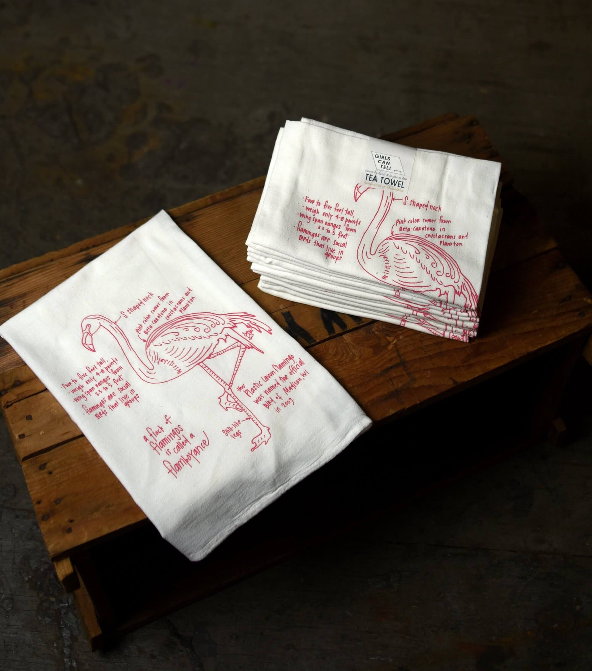 Flamingo Tea Towels