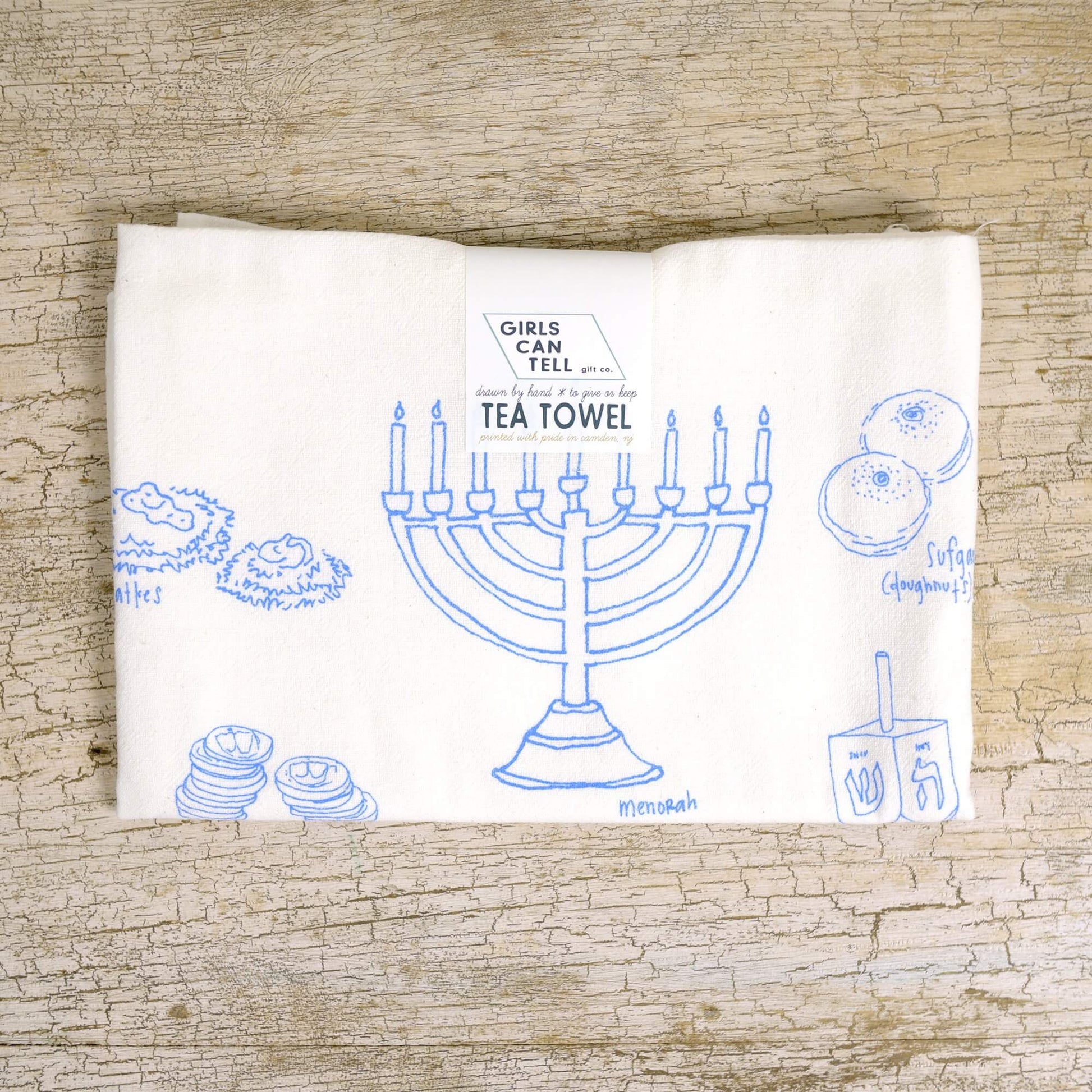 Hanukkah Tea Towel