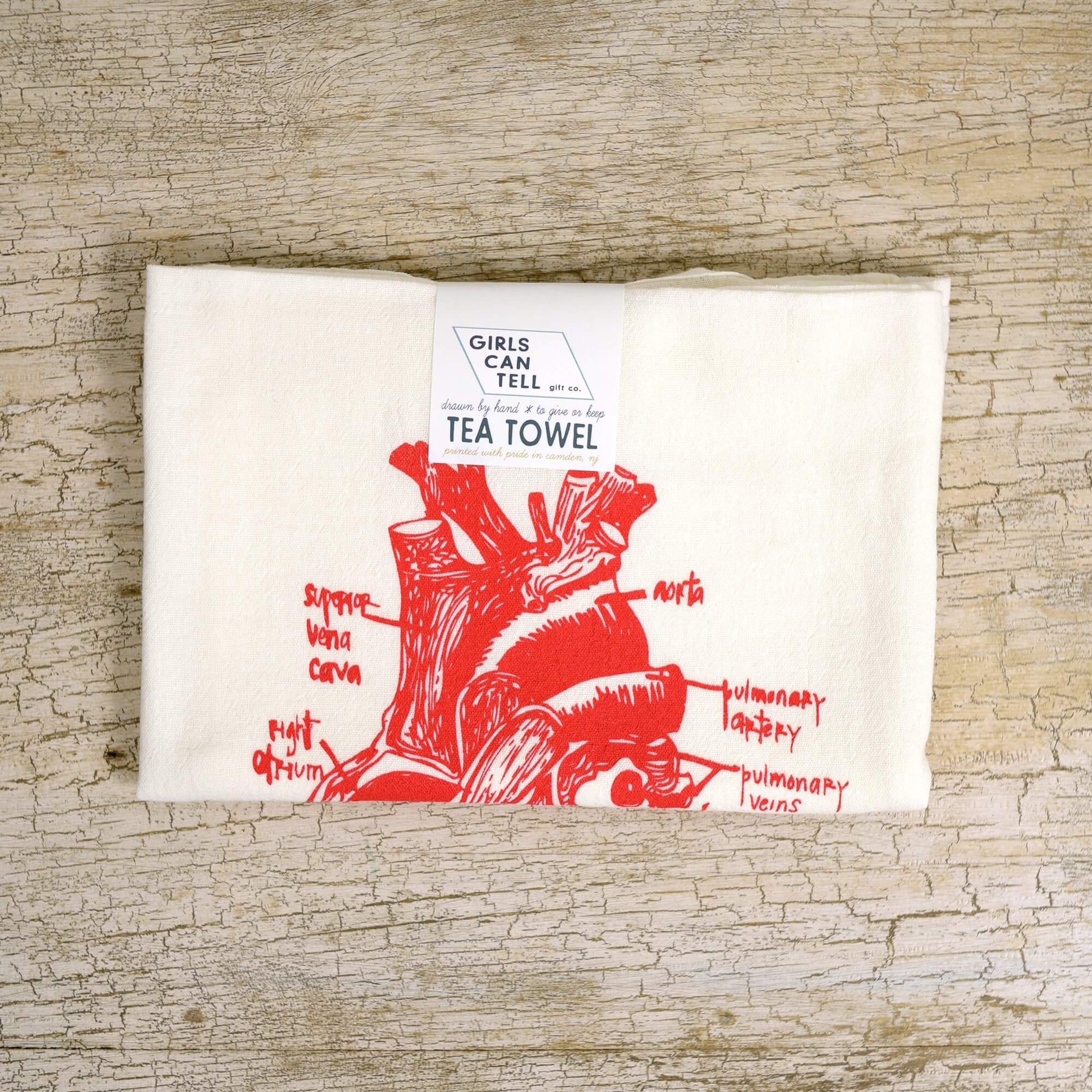 Heart Tea Towel