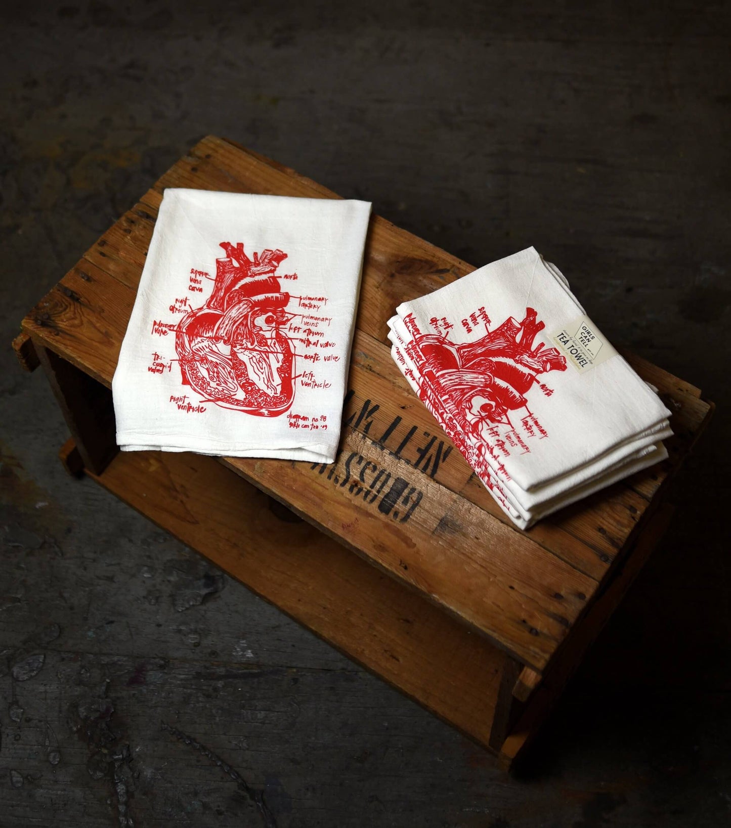 Heart Tea Towels