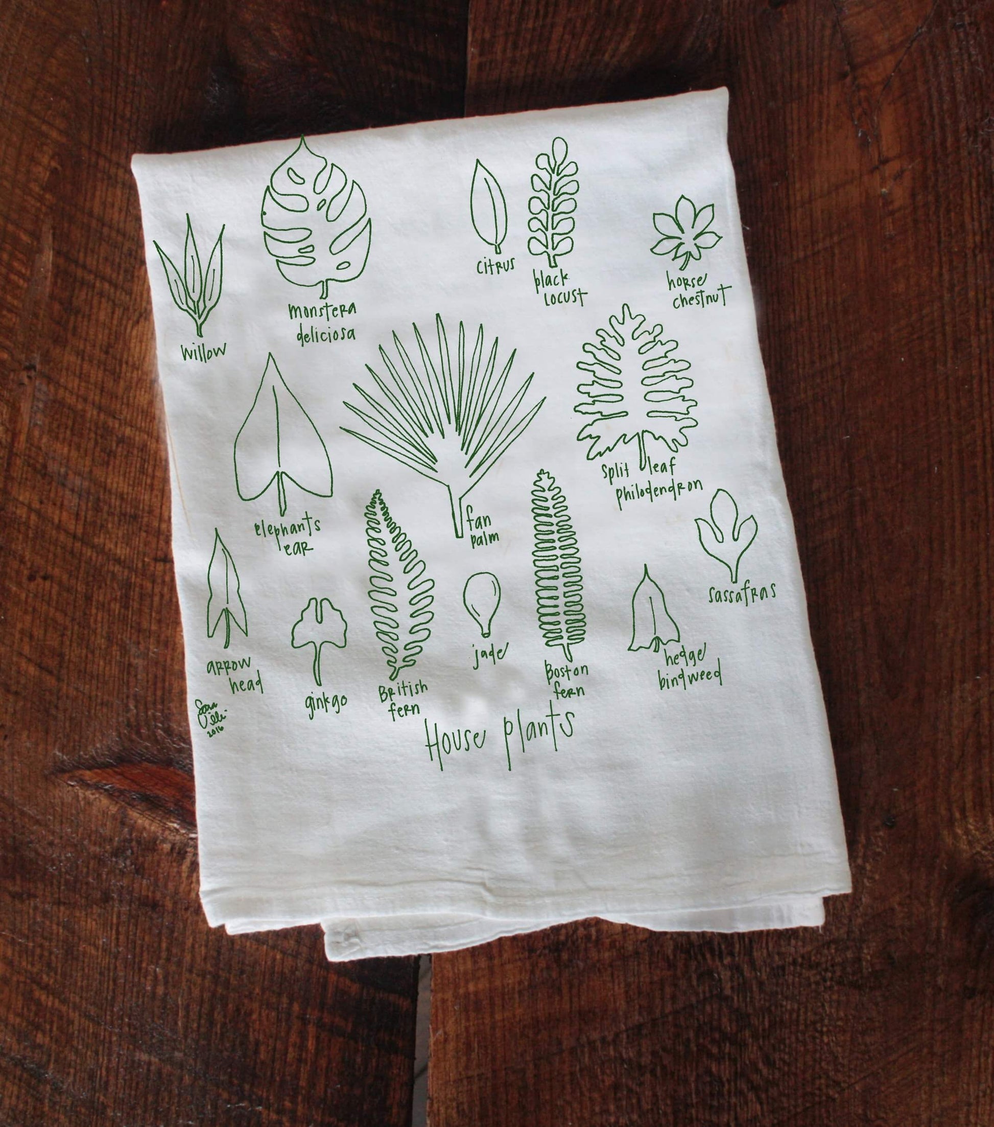 Houseplant Tea Towel