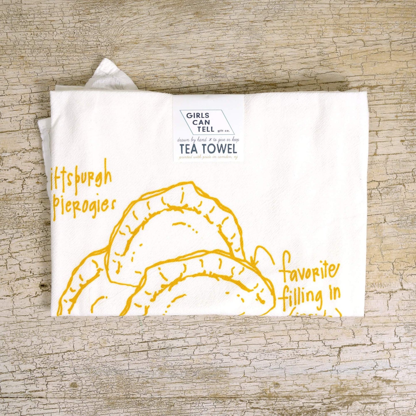 Pierogies Tea Towel