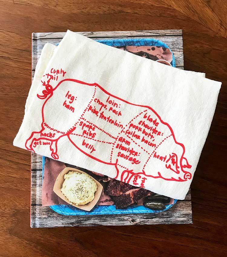 Pork tea towel