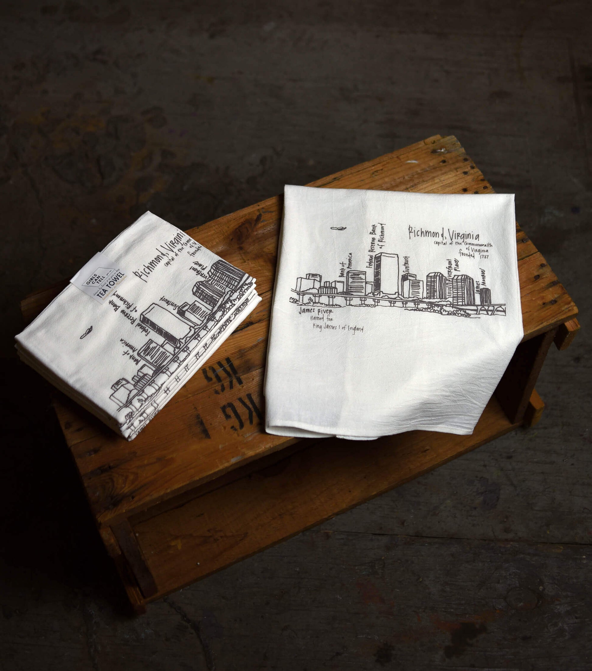 Richmond Baltimore Tea Towel